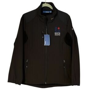 Reebok Womens NWT Size Large Black Softshell Jacket Fleece Lined Branded BSA